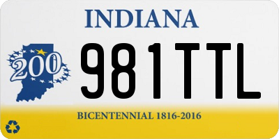 IN license plate 981TTL