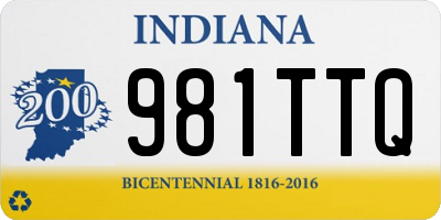 IN license plate 981TTQ