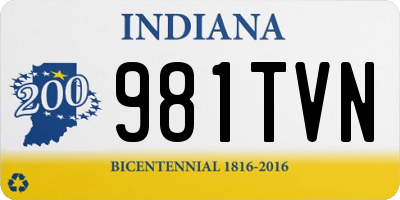 IN license plate 981TVN