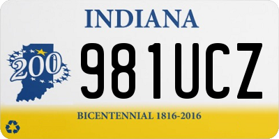 IN license plate 981UCZ