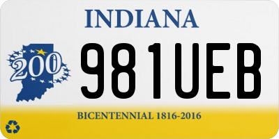 IN license plate 981UEB