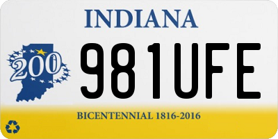 IN license plate 981UFE