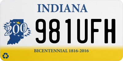IN license plate 981UFH
