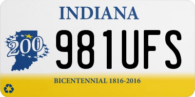 IN license plate 981UFS