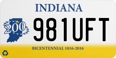 IN license plate 981UFT