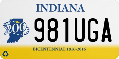 IN license plate 981UGA