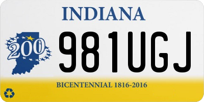 IN license plate 981UGJ