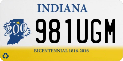 IN license plate 981UGM