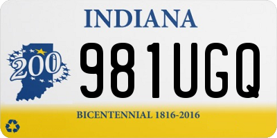 IN license plate 981UGQ