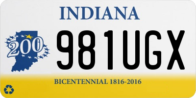 IN license plate 981UGX