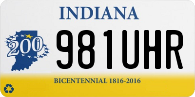 IN license plate 981UHR