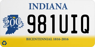 IN license plate 981UIQ