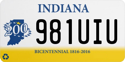IN license plate 981UIU