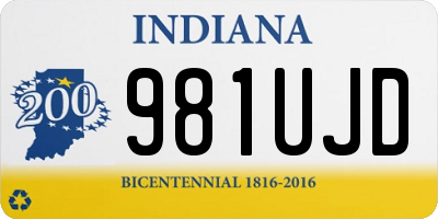 IN license plate 981UJD