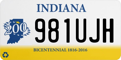 IN license plate 981UJH