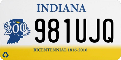 IN license plate 981UJQ