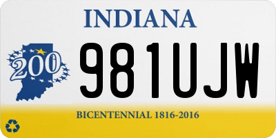 IN license plate 981UJW