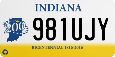 IN license plate 981UJY