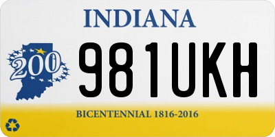 IN license plate 981UKH