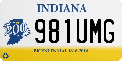 IN license plate 981UMG