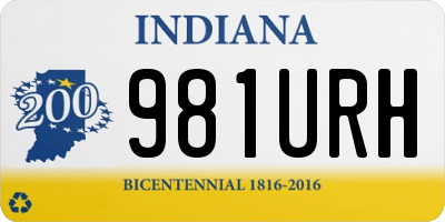 IN license plate 981URH