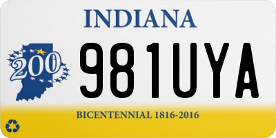 IN license plate 981UYA