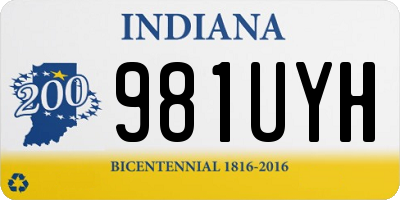 IN license plate 981UYH