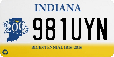 IN license plate 981UYN