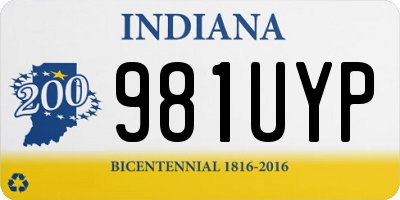 IN license plate 981UYP