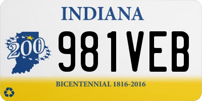 IN license plate 981VEB