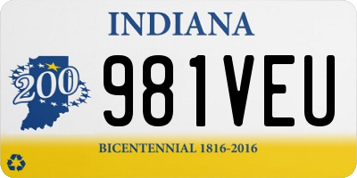 IN license plate 981VEU