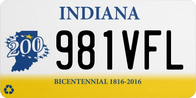 IN license plate 981VFL