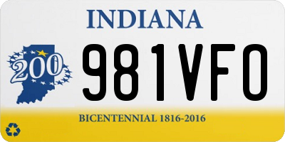 IN license plate 981VFO