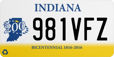 IN license plate 981VFZ