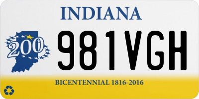 IN license plate 981VGH