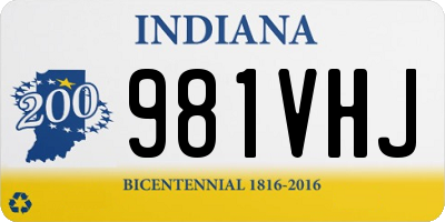 IN license plate 981VHJ