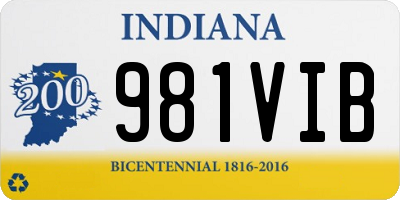 IN license plate 981VIB