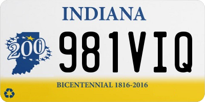 IN license plate 981VIQ