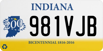 IN license plate 981VJB