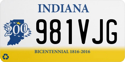 IN license plate 981VJG