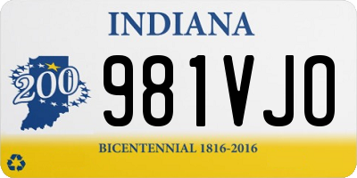 IN license plate 981VJO