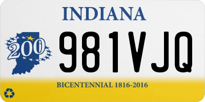 IN license plate 981VJQ