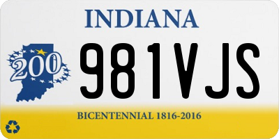 IN license plate 981VJS