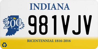 IN license plate 981VJV