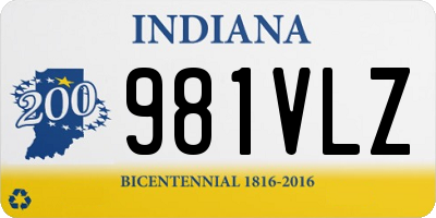 IN license plate 981VLZ