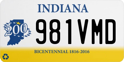 IN license plate 981VMD