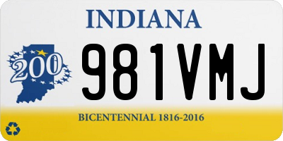 IN license plate 981VMJ