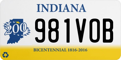 IN license plate 981VOB