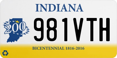 IN license plate 981VTH