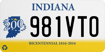 IN license plate 981VTO